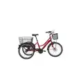 BİSAN E-PORTER LX ÜÇ TEKERLİ ELEKTRİKLİ BİSİKLET 44CM V 24 JANT NEX.3 VİTES BAYRAK KIRMIZI BEYAZ