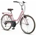 ÜMİT 2441 STITCH L-ATB-V-KADIN ŞEHİR BİSİKLETİ 24 JANT 21 VİTES PEMBE
