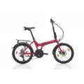 BIANCHI ADHOC KATLANIR BİSİKLET 380H MD 20 JANT 21 VİTES TOURNEY KIRMIZI GRİ