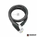 UMT MAGNUM BİSİKLET KİLİT COIL ANAHTARLI 3021 CABLE LOCK 110CM-25MM SİYAH KLT-116