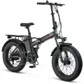 MOSSO LUNARA-RR ELEKTRİKLİ KATLANIR BİSİKLET 420H MD 20 JANT 7 VİTES MAT SİYAH KIRMIZI
