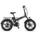 MOSSO IGNERA-RR ELEKTRİKLİ KATLANIR BİSİKLET 420H HD 20 JANT 7 VİTES MAT SİYAH LIME