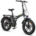 MOSSO IGNERA-RR ELEKTRİKLİ KATLANIR BİSİKLET 420H HD 20 JANT 7 VİTES MAT SİYAH LIME