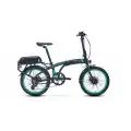 CARRARO E-LINE EGO 2.1 UNISEX KATLANIR BİSİKLET 285H HD 20 JANT 8 VİTES MAT SİYAH TURKUAZ GRİ