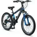 MOSSO WILDFIRE M-20-V ERKEK ÇOCUK BİSİKLETİ  280H 20 JANT 21 VİTES SİYAH MAVİ