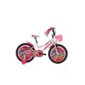 BİSAN ELLA KIZ ÇOCUK BİSİKLETİ 30 CM V 20 JANT BEYAZ PEMBE