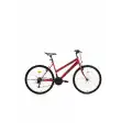 BİSAN DISCOVER KADIN DAĞ BİSİKLETİ 42CM V 26 JANT 21 VİTES METALİK KIRMIZI SİYAH