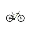 BİSAN MTX 7200 ERKEK DAĞ BİSİKLETİ 39.5CM MD 26 JANT 24 VİTES MAT SİYAH YEŞİL