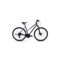 CARRARO SPORTIVE 226 KADIN ŞEHİR BİSİKLETİ 406H HD 28 JANT 24 VİTES MAT MOR KIRIK BEYAZ