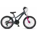 MOSSO WILDFIRE L-20-V KIZ ÇOCUK BİSİKLETİ 280H 20 JANT 18 VİTES ANTRASİT PEMBE