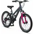 MOSSO WILDFIRE L-20-V KIZ ÇOCUK BİSİKLETİ 280H 20 JANT 18 VİTES ANTRASİT PEMBE