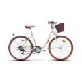 CARRARO JULIANA KADIN ŞEHİR BİSİKLETİ 330H V 24 JANT 7 VİTES BEYAZ BEJ KAHVERENGİ