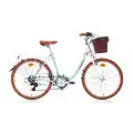 CARRARO JULIANA KADIN ŞEHİR BİSİKLETİ 330H V 24 JANT 7 VİTES BEYAZ TURKUAZ KAHVERENGİ