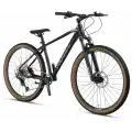 MOSSO BLACK EDITION-29 DEORE ERKEK DAĞ BİSİKLETİ 406H HD 29 JANT 12 VİTES MAT SİYAH CHROME
