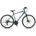 MOSSO LEGARDA-PRO-X24-MSM ERKEK ŞEHİR BİSİKLETİ 460H HD 28 JANT 24 VİTES MAVİ GÜMÜŞ