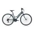CARRARO ACTIVE 282 KADIN ŞEHİR BİSİKLETİ 460H V 28 JANT 21 VİTES MAT SİYAH KOYU GRİ TURKUAZ