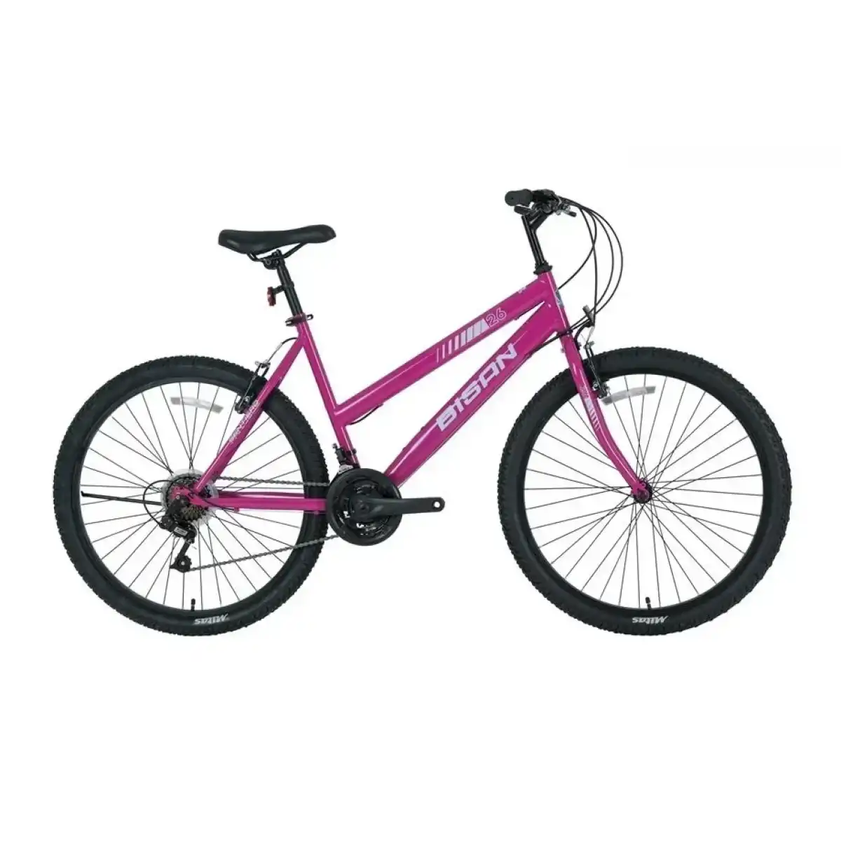 BİSAN SENTIERO KADIN DAĞ BİSİKLETİ 46CM V 26 JANT 21 VİTES MOR BEYAZ