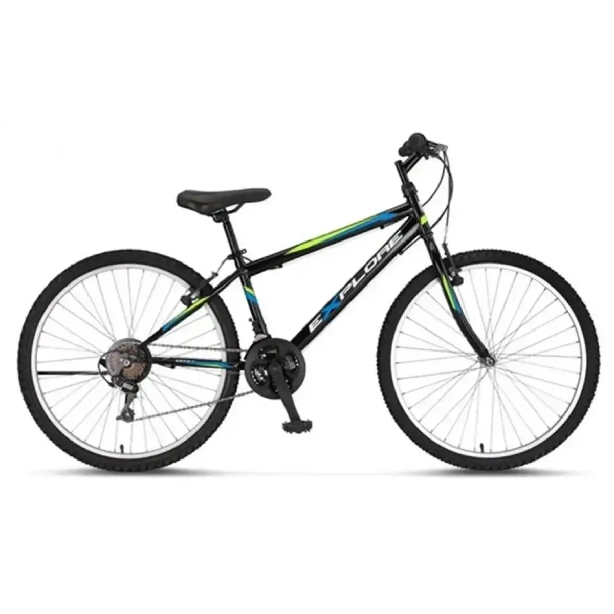 ÜMİT 2633 EXPLORER ERKEK DAĞ BİSİKLETİ V 26 JANT 21 VİTES SİYAH LİME