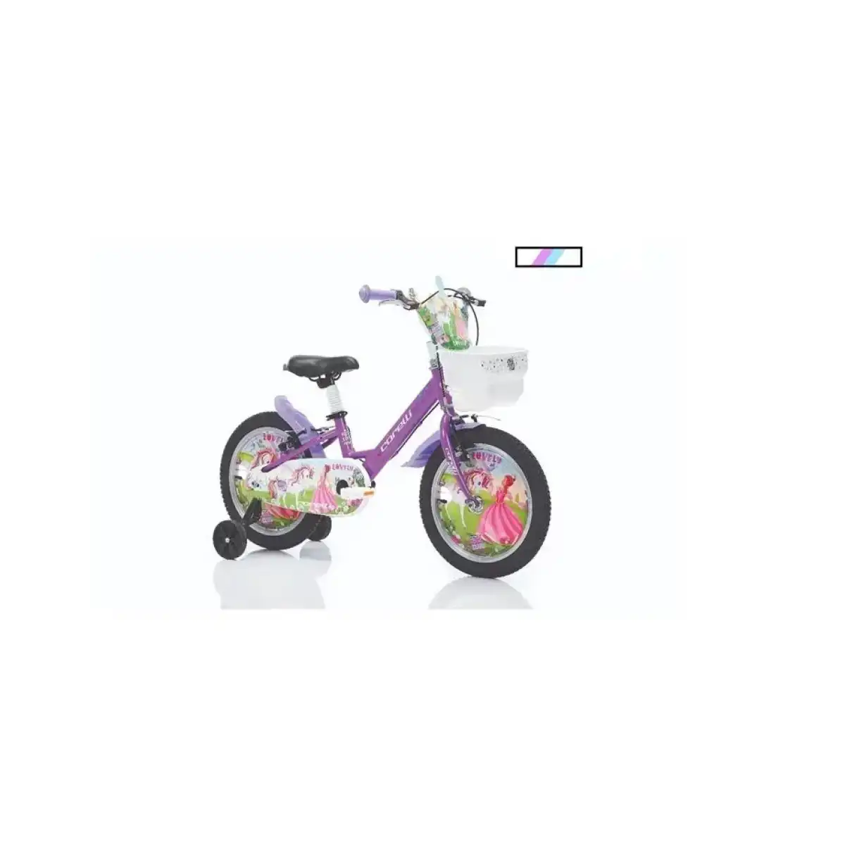 CORELLİ LOVELY KIZ ÇOCUK BİSİKLETİ V 16 JANT TURKUAZ BEYAZ
