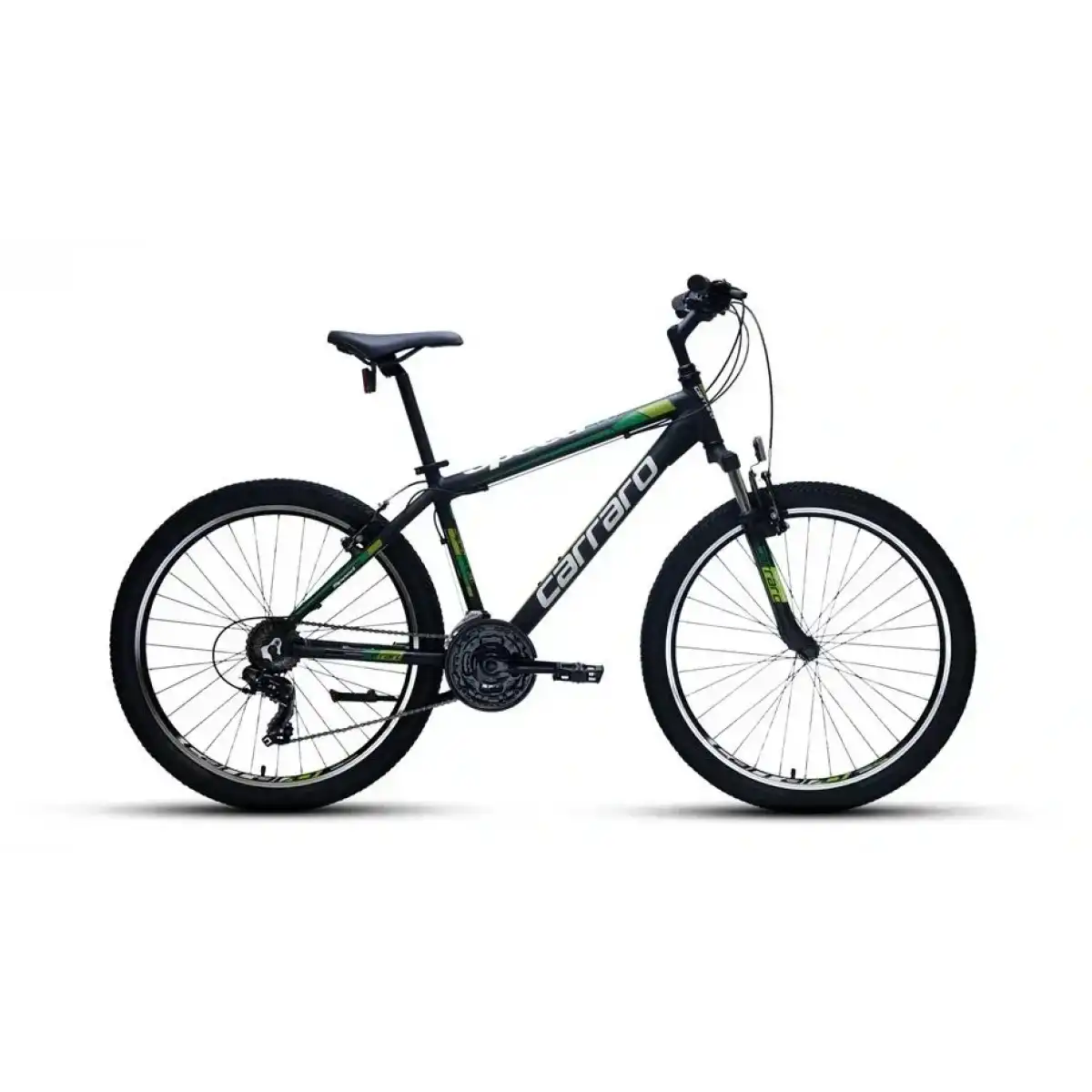 CARRARO SPEED 260 ERKEK DAĞ BİSİKLETİ 410H V 26 JANT 21 VİTES MAT SİYAH YEŞİL KOYU YEŞİL