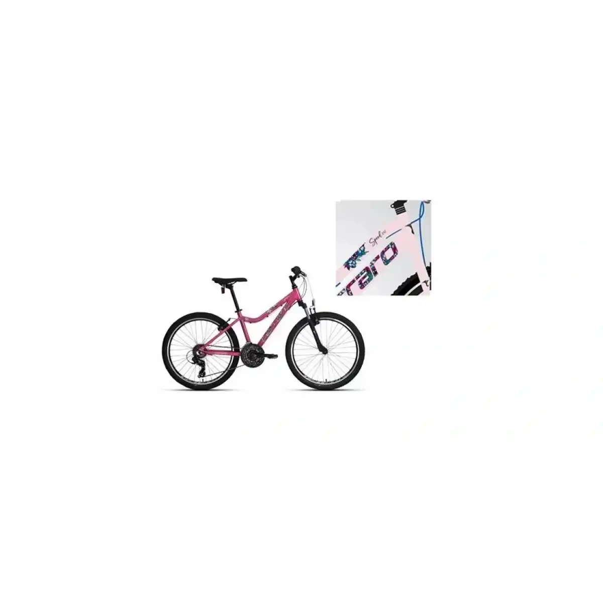 CARRARO SPEED 242 KADIN DAĞ BİSİKLETİ 360H V 24 JANT 21 VİTES TOZ PEMBE MAVİ FUŞYA TURKUAZ SİYAH