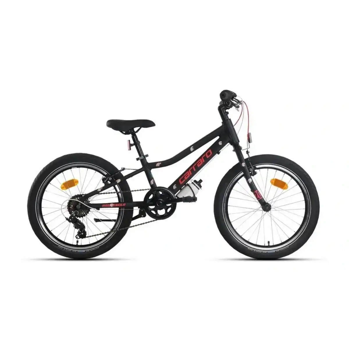 CARRARO RED EAGLE ERKEK ÇOCUK BİSİKLETİ 230H 6 VİTES V 20 JANT MAT SİYAH KIRMIZI