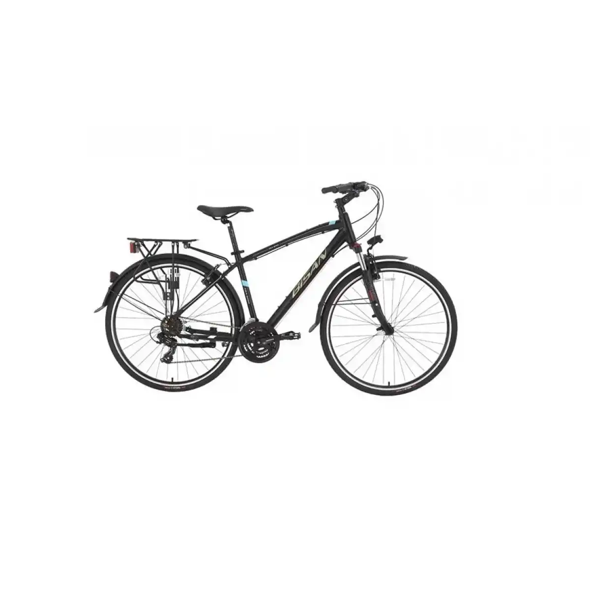 BİSAN TRX 8100 CITY ERKEK ŞEHİR BİSİKLETİ 46CM V 28 JANT 21 VİTES MAT SİYAH MAVİ