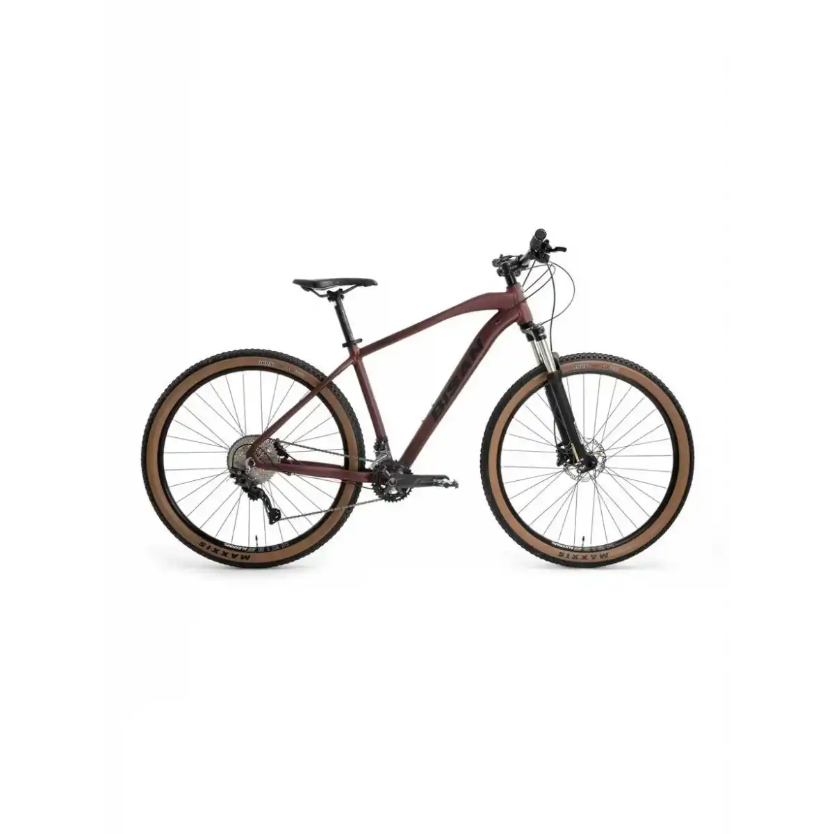 BİSAN MTX 7600 ERKEK DAĞ BİSİKLETİ 43 CM HD 27.5 JANT 20 VİTES MAT KOYU BORDO SİYAH