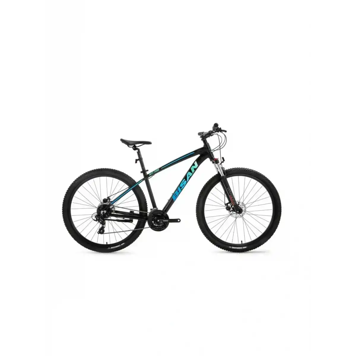 BİSAN MTX 7200 ERKEK DAĞ BİSİKLETİ 43CM MD 26 JANT 24 VİTES MAT SİYAH MAVİ