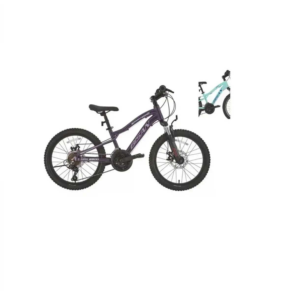 BİSAN KDX 2500-D KIZ ÇOCUK BİSİKLETİ 28CM MD 20 JANT 21 VİTES TURKUAZ MAVİ BEYAZ