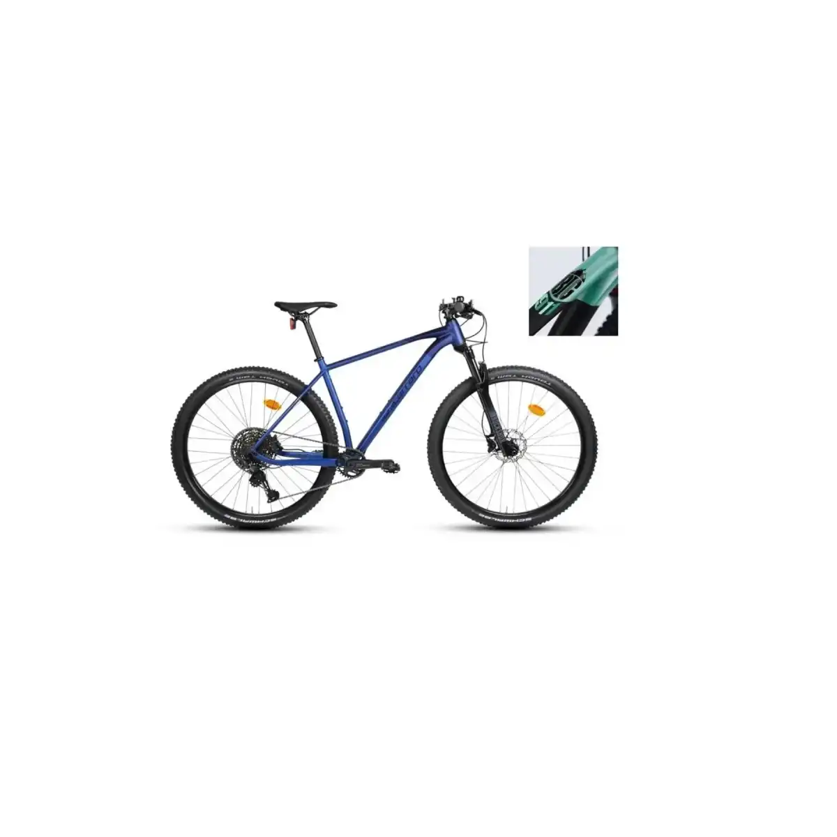 CARRARO BIG 911 ERKEK DAĞ BİSİKLETİ 480H HD 29 JANT 11 VİTES MAT SİYAH SU YEŞİLİ ANTRASİT