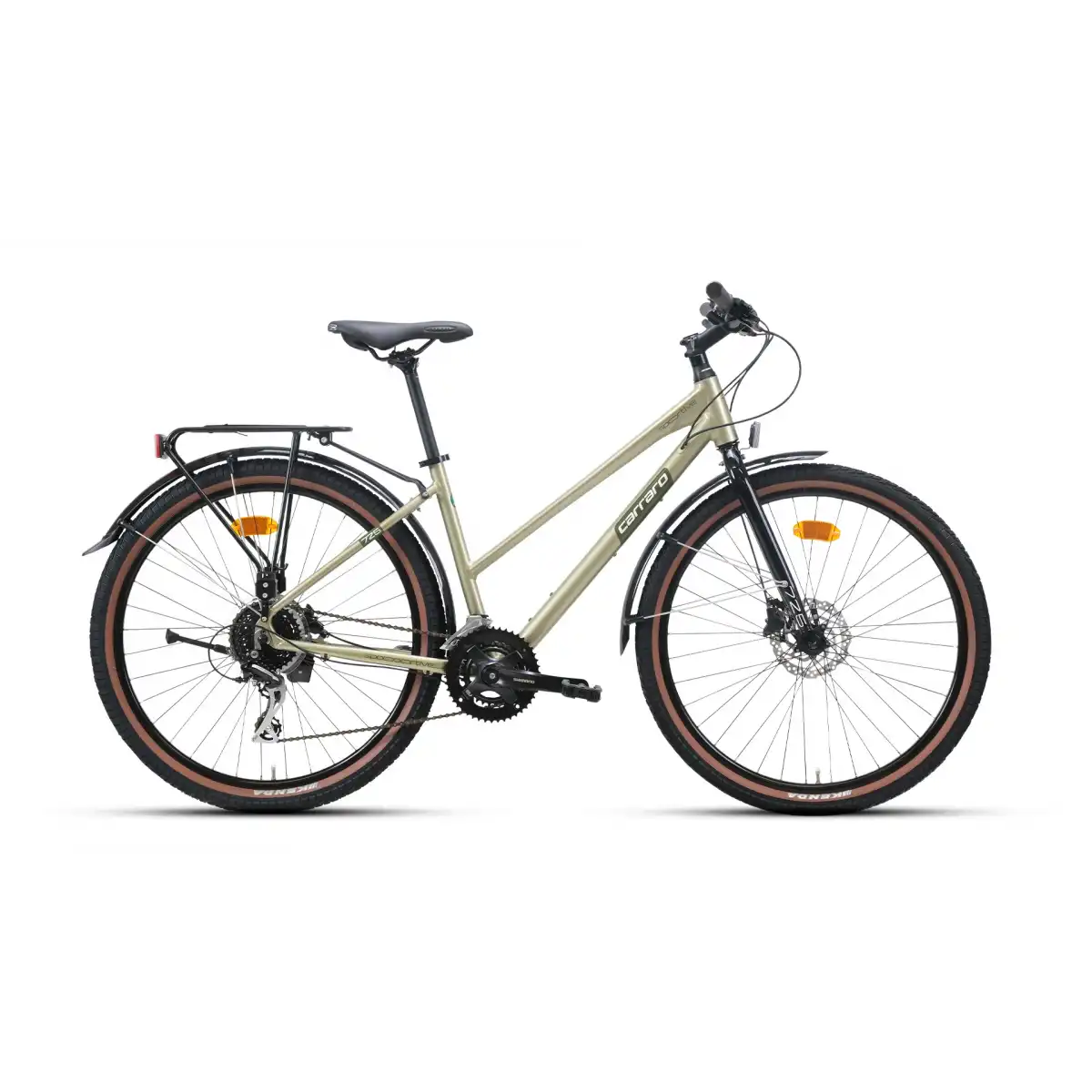CARRARO SPORTIVE 725 KADIN ŞEHİR BİSİKLETİ 432H HD 27.5 JANT 16 VİTES LIME YEŞİL KOYU YEŞİL BEYAZ
