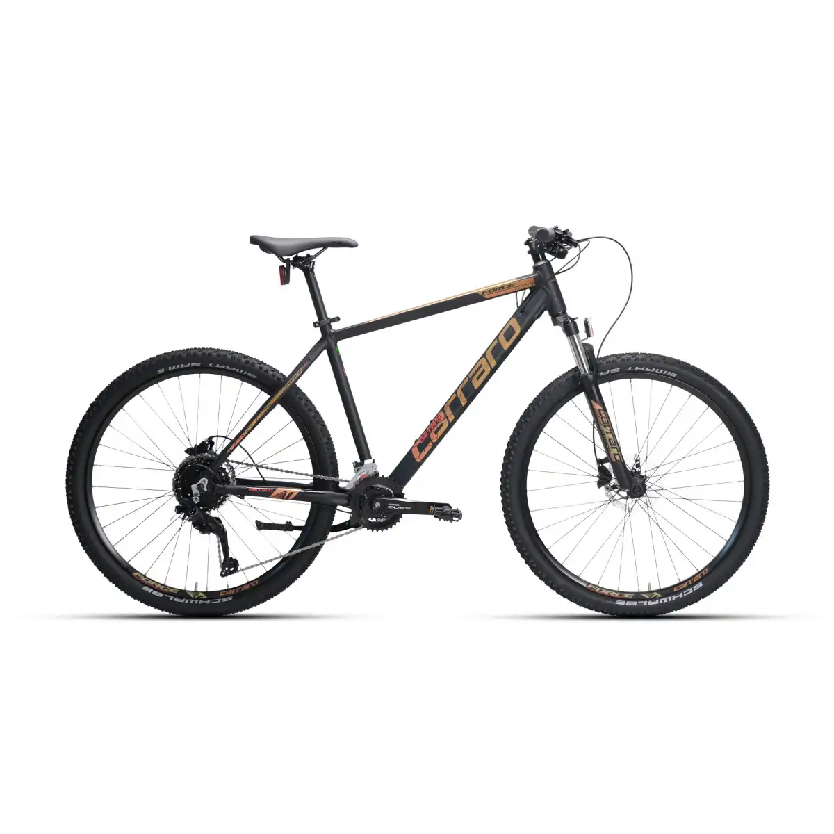 CARRARO FORCE 770C ERKEK DAĞ BİSİKLETİ 381H HD 27.5 JANT 18 VİTES MAT SİYAH ALTIN BAKIR KIRMIZI