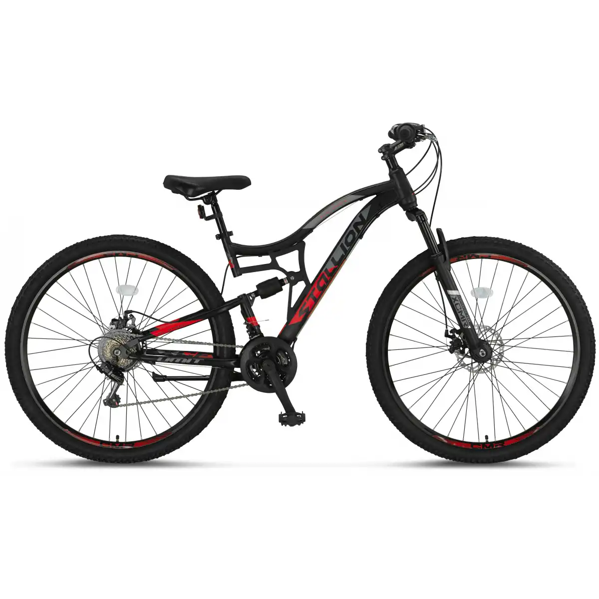 ÜMİT 2759 STALLION-MSD-2D ERKEK DAĞ BİSİKLETİ 430H 27.5 JANT 21 VİTES BLACK RED