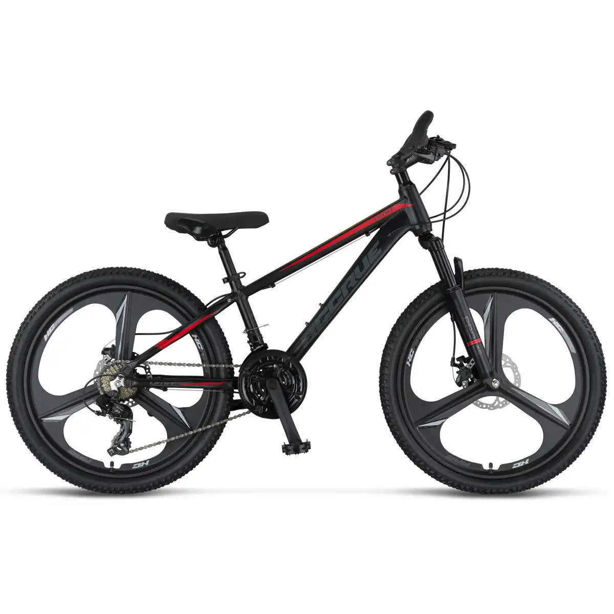 ÜMİT 2656 ACCRUE MD ERKEK DAĞ BİSİKLETİ 355H 26 JANT 21 VİTES BLACK RED