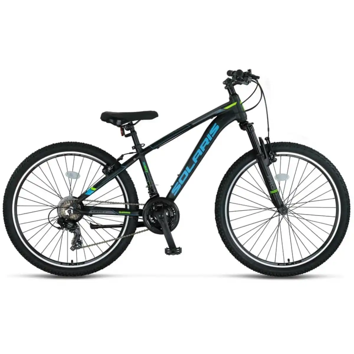 ÜMİT 2450 SOLARIS ERKEK DAĞ BİSİKLETİ 304H V 24 JANT 21 VİTES BLACK BLUE GREEN