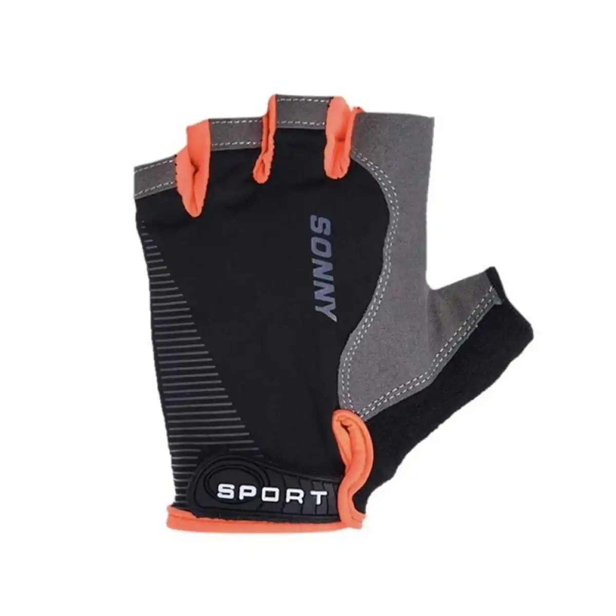 SPORT SONNY XBYC-HJ-1502 KISA PARMAK ELDİVEN L SİYAH TURUNCU
