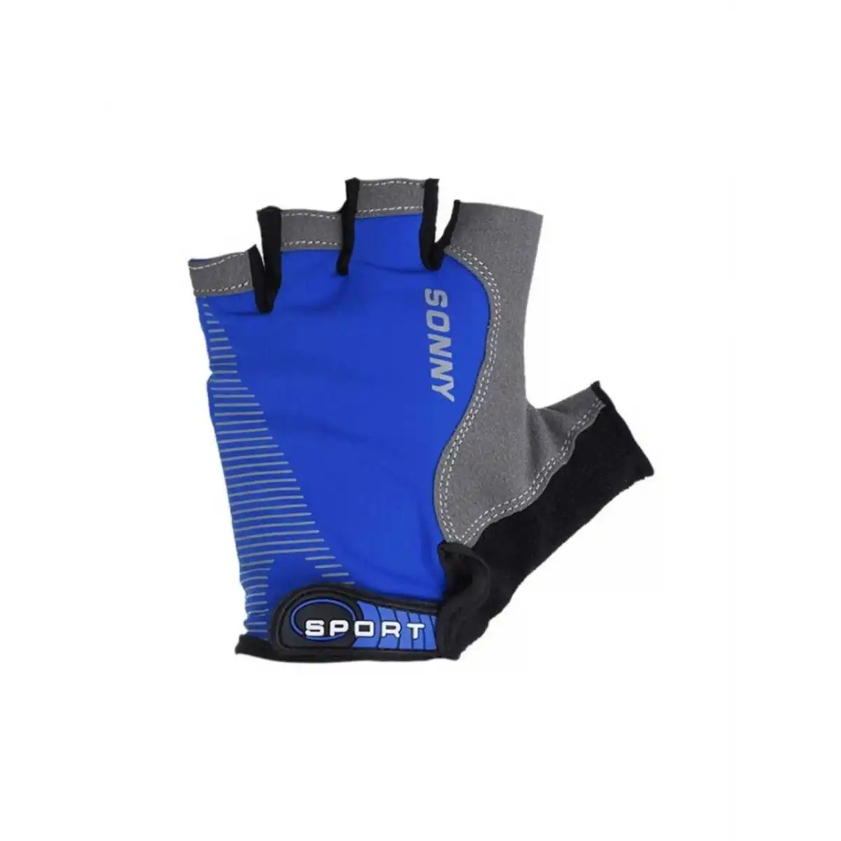 SPORT SONNY XBYC-HJ-1502 KISA PARMAK ELDİVEN XL MAVİ SİYAH