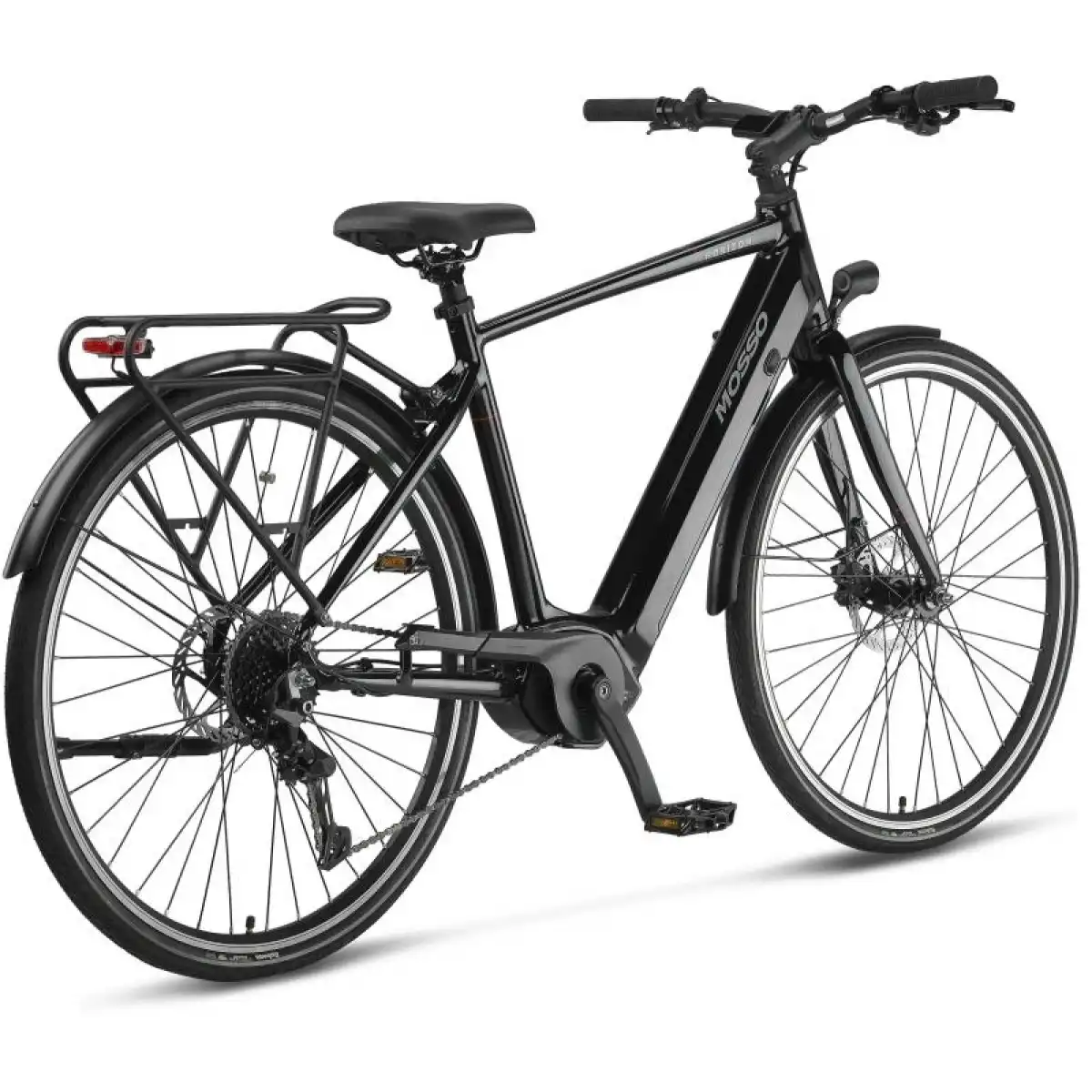 MOSSO HORIZON ELEKTRİKLİ ŞEHİR BİSİKLET 500H HYD 28 JANT 9 VİTES SİYAH