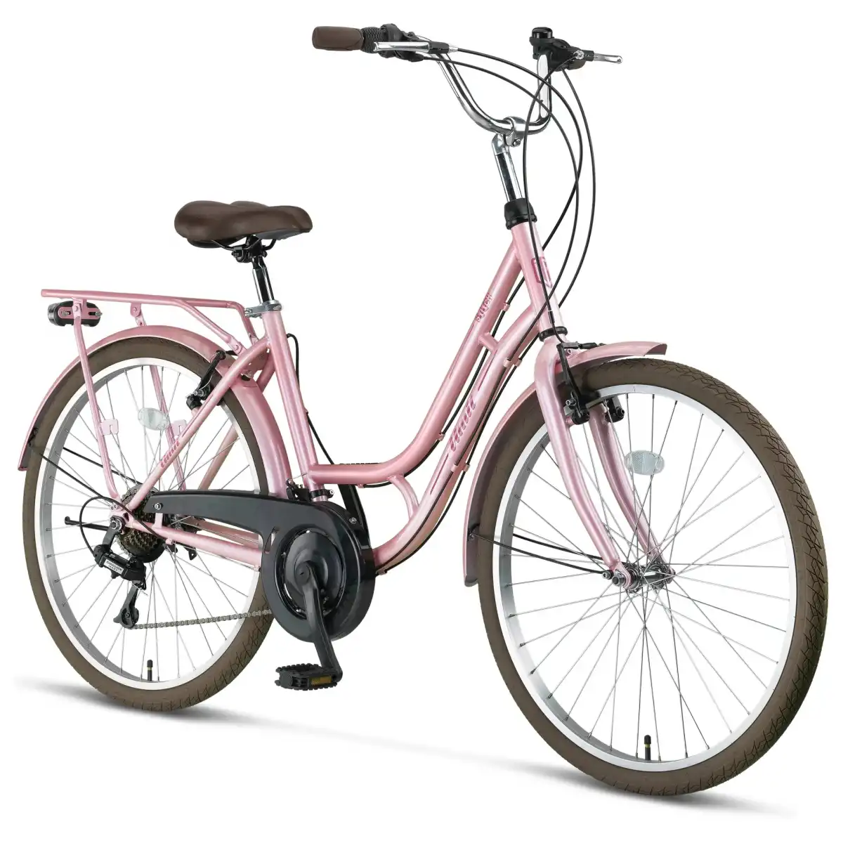 ÜMİT 2641 STITCH L-ATB-V-KADIN ŞEHİR BİSİKLETİ 26 JANT 21 VİTES PEMBE