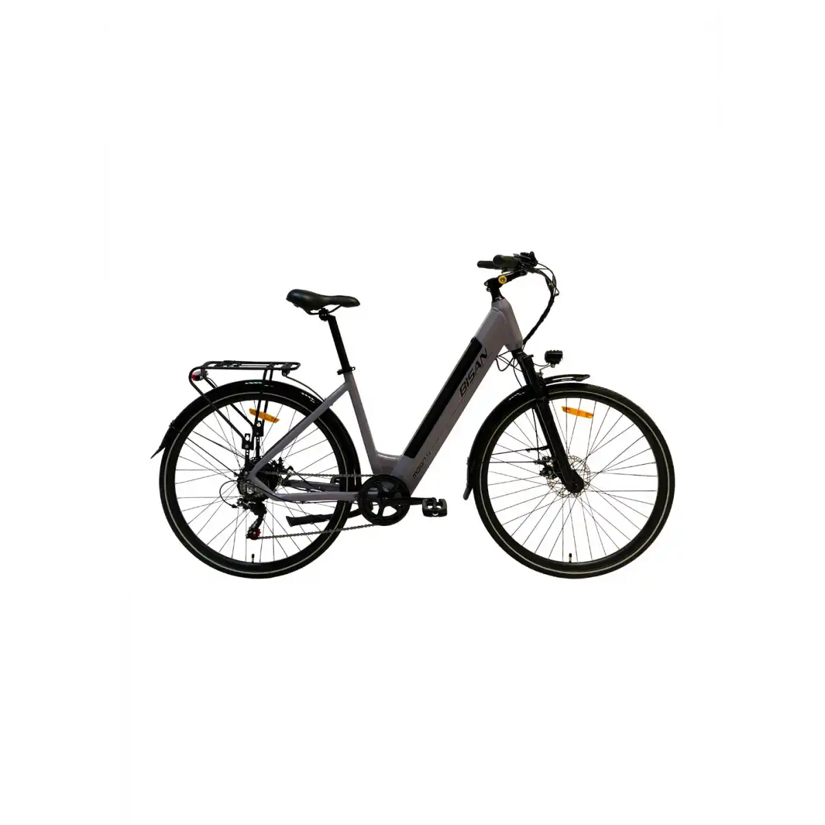 BİSAN MOON-S ELEKTRİKLİ BİSİKLET 47CM MD 28 JANT 7 VİTES METALİK GRİ SİYAH