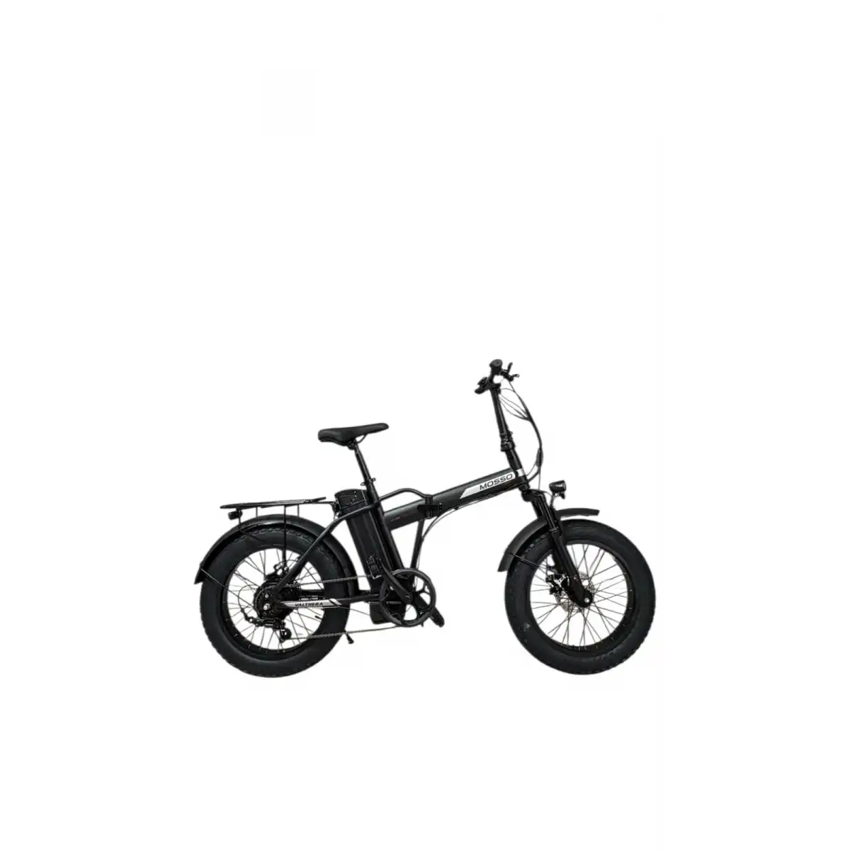 MOSSO VALTHERA-RR ELEKTRİKLİ KATLANIR BİSİKLET 420H MD 20 JANT 7 VİTES MAT SİYAH GÜMÜŞ