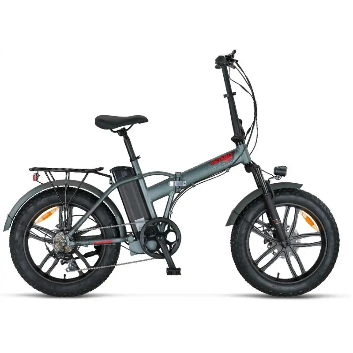 MOSSO IGNERA-RR ELEKTRİKLİ KATLANIR BİSİKLET 420H HD 20 JANT 7 VİTES MAT ANTRASİT KIRMIZI