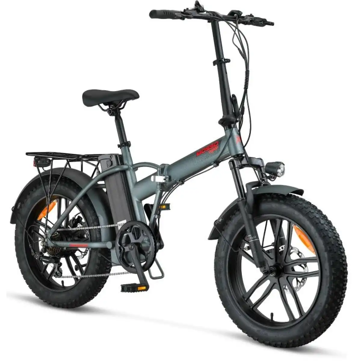 MOSSO IGNERA-RR ELEKTRİKLİ KATLANIR BİSİKLET 420H HD 20 JANT 7 VİTES MAT ANTRASİT KIRMIZI