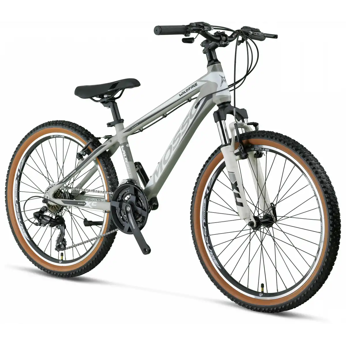 MOSSO WILDFIRE M-24-V ERKEK DAĞ BİSİKLETİ 330H 24 JANT 21 VİTES MAT GRİ