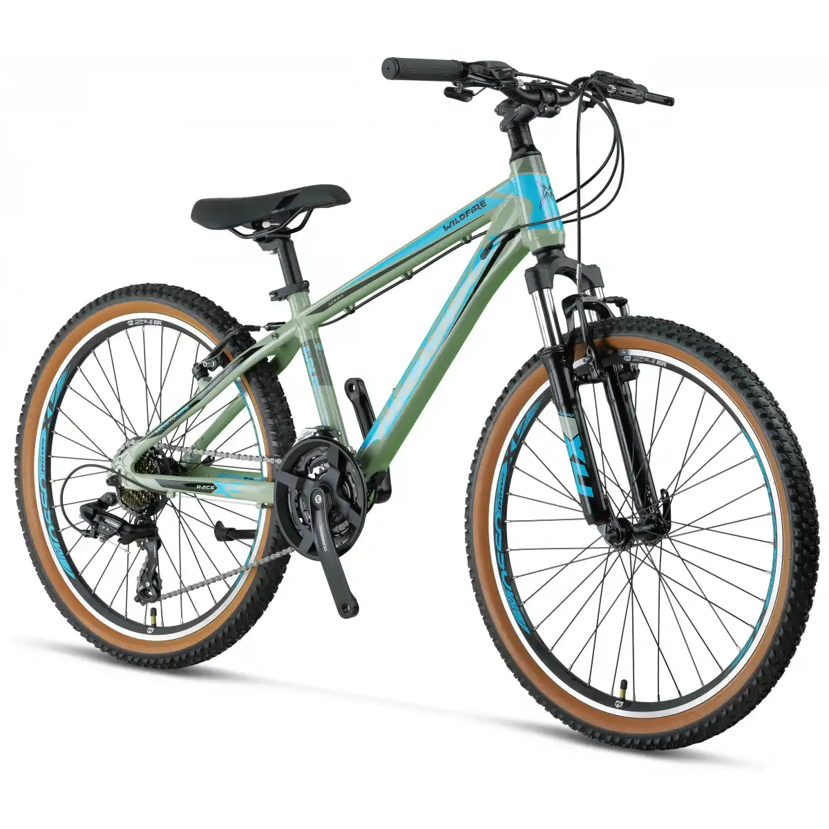 MOSSO WILDFIRE M-24-V ERKEK DAĞ BİSİKLETİ 330H 24 JANT 21 VİTES MAT YEŞİL
