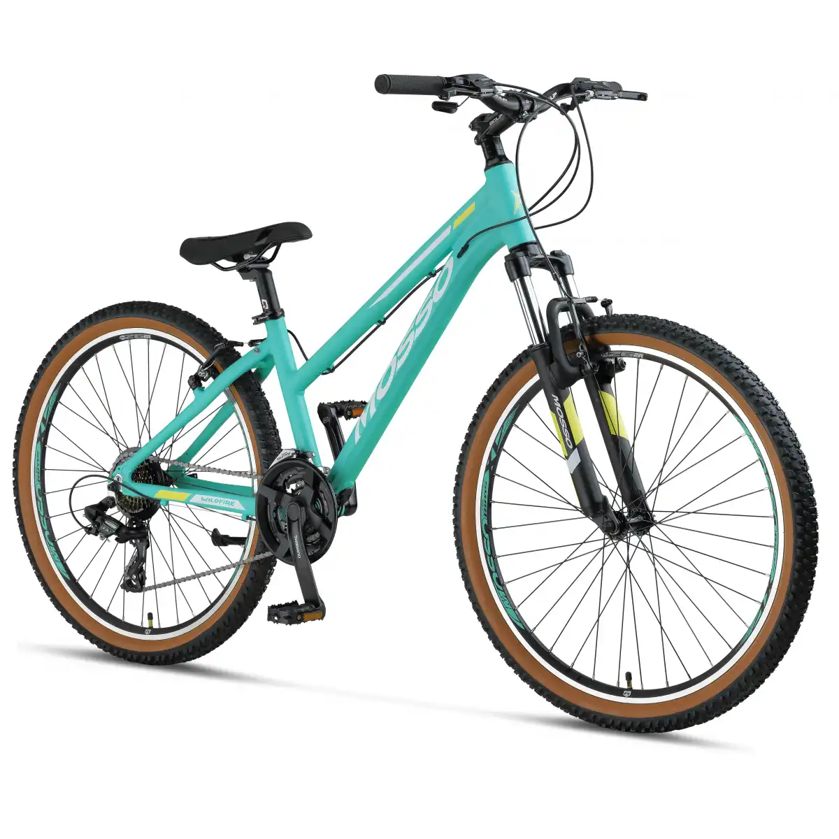 MOSSO WILDFIRE L-26-V KADIN DAĞ BİSİKLETİ 355H V 26 JANT 21 VİTES MAT TURKUAZ