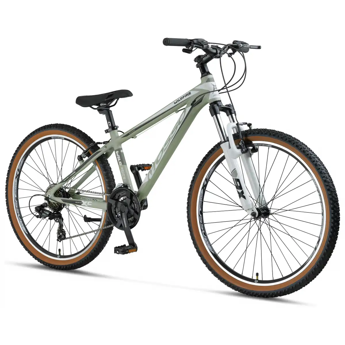 MOSSO WILDFIRE M-26-V ERKEK DAĞ BİSİKLETİ 355H V 26 JANT 21 VİTES MAT GRİ