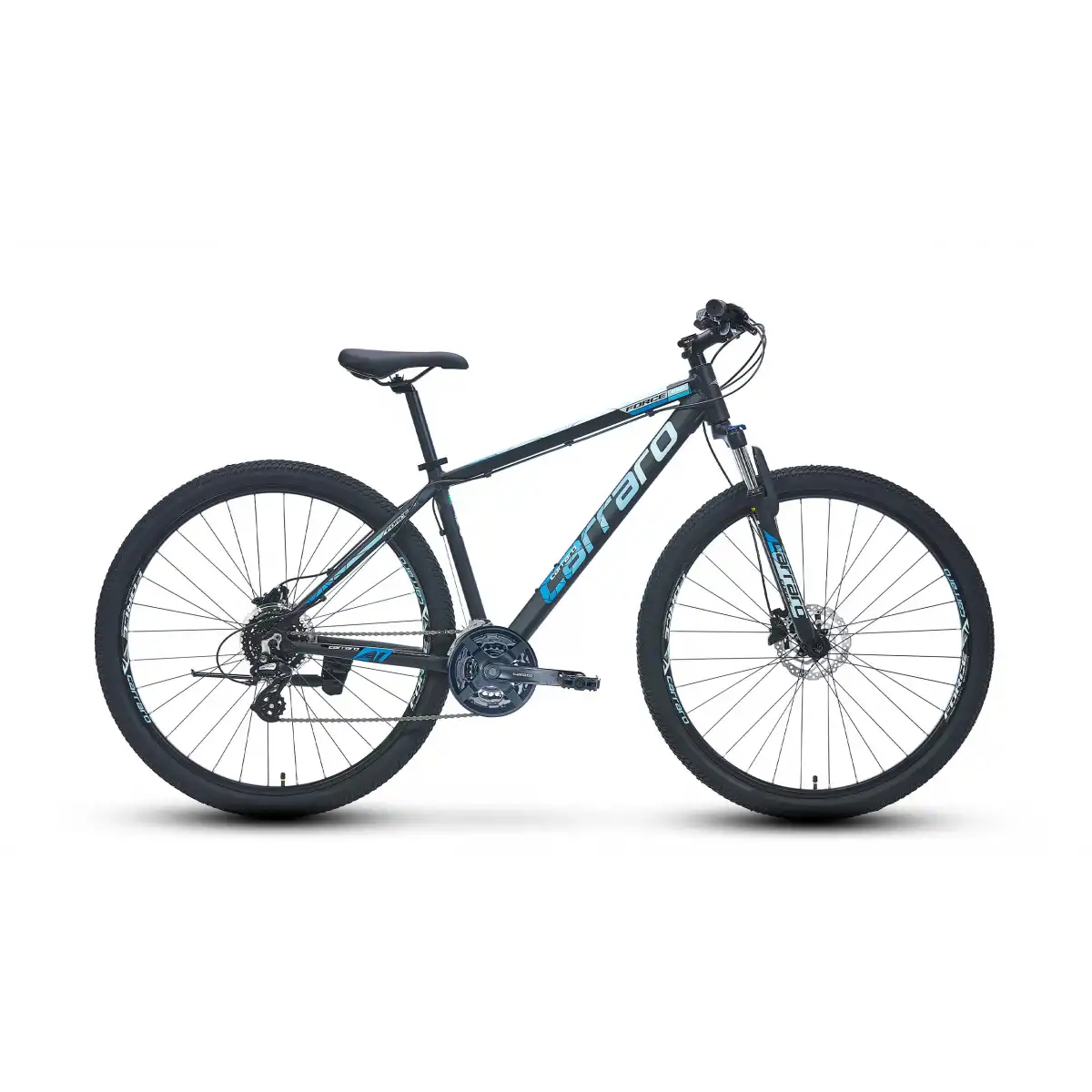 CARRARO FORCE 650 ERKEK DAĞ BİSİKLETİ 381H HD 26 JANT 24 VİTES MAT SİYAH MAVİ AÇIK MAVİ GÜMÜŞ