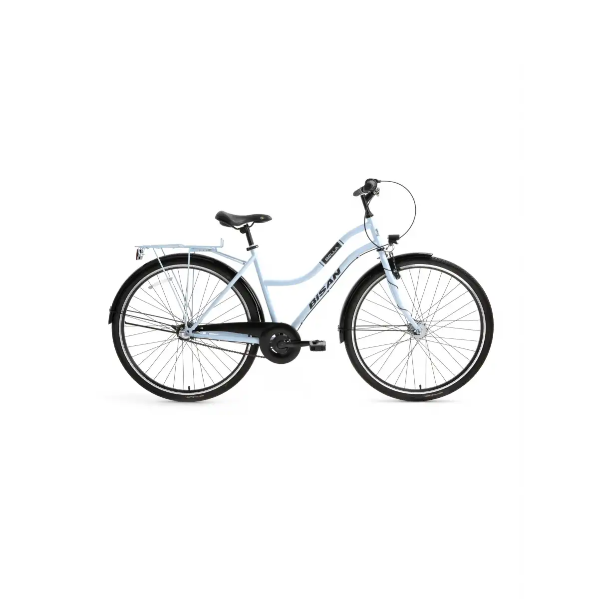 BİSAN BELLA KADIN ŞEHİR BİSİKLETİ 34CM V 24 JANT 3 VİTES BUZ MAVİ